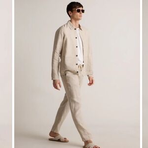 Quince European Linen Pants Sz L In Flax NWOT